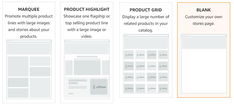 Amazon Storefront Design