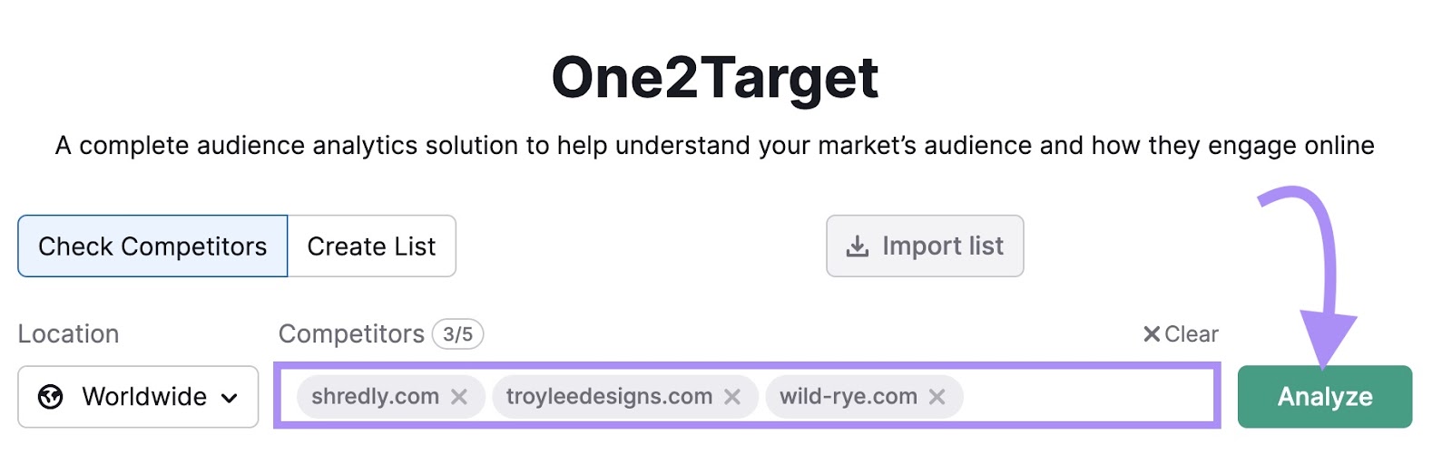 One2Target tool