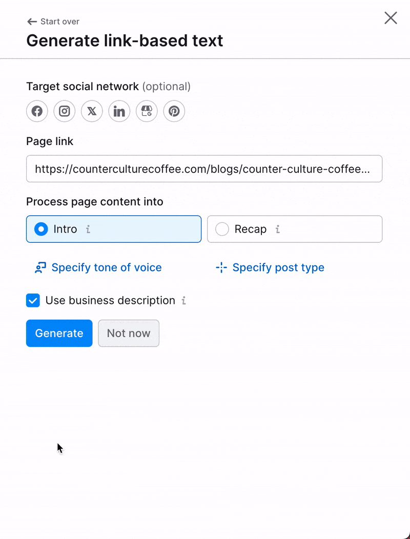 Generate multimedia content for social media image 16