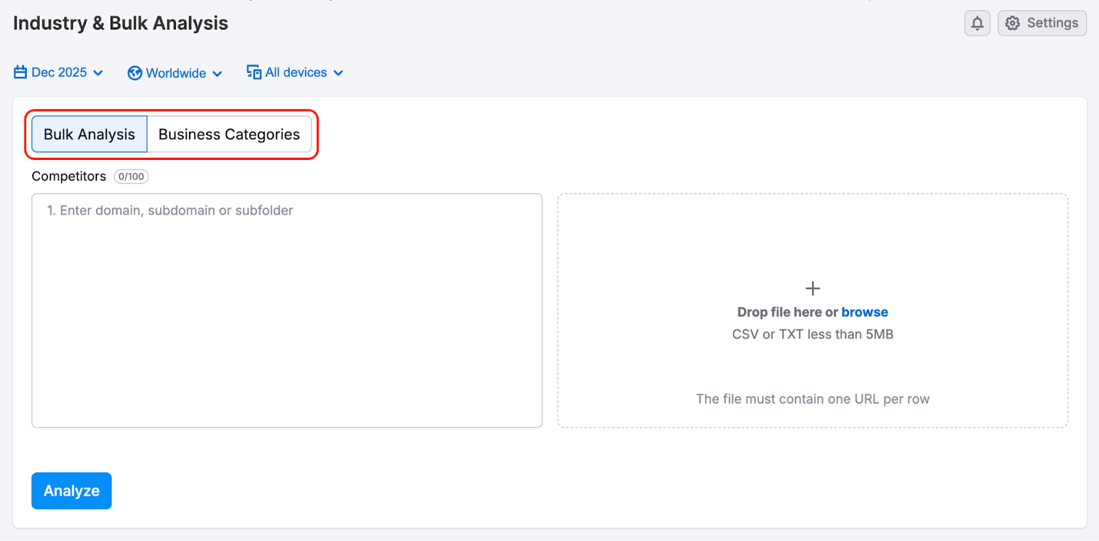 The Industry & Bulk Analysis Dashboard image 2